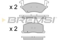 BREMSI BP2481 - Juego de pastillas de freno