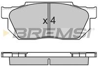 BREMSI BP2501 - Juego de pastillas de freno