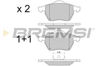 BREMSI BP2679 - Lado de montaje: Eje delantero<br>Número de PR: 1LE<br>Número de PR: 1ZD<br>Número de PR: 1ZE<br>Número de PR: 1ZQ<br>Número de PR: 1LJ<br>Número de PR: 1ZH<br>Número de PR: 1LN<br>Ancho [mm]: 157<br>Espesor [mm]: 21<br>Altura [mm]: 74<br>Contacto avisador de desgaste: con contacto avisador de desgaste<br>Artículo complementario/Información complementaria: sin accesorios<br>Sistema de frenos: Teves<br>Longitud contacto de aviso [mm]: 145<br>Artículo complementario / información complementaria 2: con clip de émbolo<br>Número de indicadores de desgaste [por eje]: 1<br>Número de WVA: 20676<br>Número de WVA: 21911<br>Número de WVA: 23392<br>