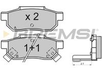 BREMSI BP2530 - Juego de pastillas de freno