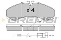 BREMSI BP2706TR - Juego de pastillas de freno