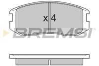 BREMSI BP2558 - Juego de pastillas de freno
