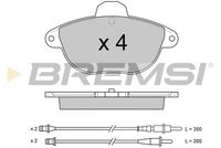 BREMSI BP2737 - Juego de pastillas de freno