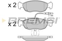BREMSI BP2595 - Juego de pastillas de freno