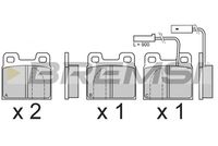 BREMSI BP2607 - Juego de pastillas de freno