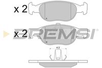 BREMSI BP2770 - Sistema de frenos: BENDIX<br>Lado de montaje: Eje delantero<br>Altura [mm]: 55,6<br>Longitud [mm]: 114,9<br>Espesor [mm]: 17<br>Número de WVA: 21437<br>