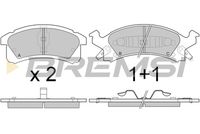 BREMSI BP2779 - Juego de pastillas de freno