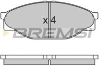 BREMSI BP2633 - Juego de pastillas de freno