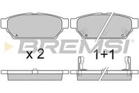 BREMSI BP2800 - Juego de pastillas de freno