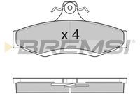 BREMSI BP2851 - Juego de pastillas de freno