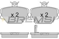BREMSI BP2881 - Juego de pastillas de freno