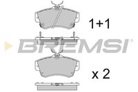 BREMSI BP2908 - Juego de pastillas de freno