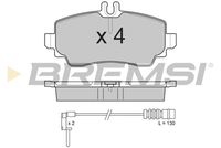 BREMSI BP2763 - Juego de pastillas de freno