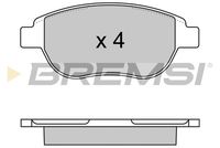 BREMSI BP2972 - Lado de montaje: Eje trasero<br>Ancho [mm]: 87<br>Espesor [mm]: 17<br>Altura [mm]: 53<br>Contacto avisador de desgaste: excl. contacto de avisador de desgaste<br>Artículo complementario/Información complementaria: con accesorios<br>Sistema de frenos: Lucas<br>Artículo complementario / información complementaria 2: con tornillos pinza freno<br>Número de WVA: 23554<br>Número de WVA: 20961<br>