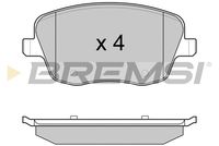 BREMSI BP2973 - Sistema de frenos: ATE<br>Lado de montaje: Eje delantero<br>Altura [mm]: 54,7<br>Longitud [mm]: 146<br>Espesor [mm]: 19,2<br>Número de WVA: 23187<br>Número de WVA: 23131<br>Número de WVA: 23188<br>Contacto avisador de desgaste: con contacto avisador de desgaste<br>Número de indicadores de desgaste [por eje]: 1<br>Longitud contacto de aviso [mm]: 140<br>