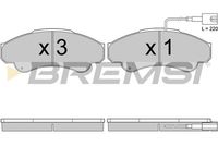 BREMSI BP2998 - Sistema de frenos: BREMBO<br>Lado de montaje: Eje delantero<br>Altura [mm]: 66<br>Longitud [mm]: 140,5<br>Espesor [mm]: 19<br>Número de WVA: 23917<br>Número de WVA: 23918<br>Contacto avisador de desgaste: con contacto avisador de desgaste<br>Número de indicadores de desgaste [por eje]: 1<br>Longitud contacto de aviso [mm]: 220<br>