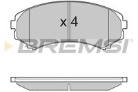 BREMSI BP3001 - Juego de pastillas de freno