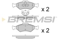 BREMSI BP2873 - Juego de pastillas de freno