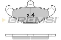 BREMSI BP3033 - Juego de pastillas de freno