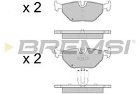 BREMSI BP3051 - Sistema de frenos: ATE<br>Lado de montaje: Eje delantero<br>Altura [mm]: 74<br>Longitud [mm]: 155,3<br>Longitud 1 [mm]: 156,3<br>Espesor [mm]: 19,5<br>Número de WVA: 23115<br>Número de WVA: 23116<br>Número de WVA: 23117<br>Número de WVA: 23122<br>