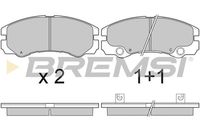 BREMSI BP3052 - Juego de pastillas de freno