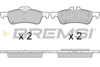 BREMSI BP3075 - Juego de pastillas de freno