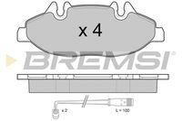 BREMSI BP3100 - Juego de pastillas de freno