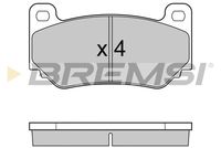 BREMSI BP3104 - Juego de pastillas de freno