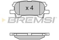 BREMSI BP3169 - Juego de pastillas de freno