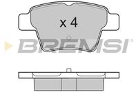 BREMSI BP3198 - Sistema de frenos: BOSCH<br>Lado de montaje: Eje delantero<br>Altura [mm]: 57,6<br>Longitud [mm]: 136,8<br>Espesor [mm]: 19,3<br>Número de WVA: 23600<br>