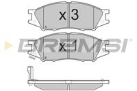 BREMSI BP3208 - Sistema de frenos: LUCAS GIRLING<br>Lado de montaje: Eje delantero<br>Altura [mm]: 57,3<br>Longitud [mm]: 123,9<br>Espesor [mm]: 16,6<br>Número de WVA: 23093<br>Número de WVA: 23463<br>