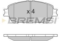 BREMSI BP3209 - Juego de pastillas de freno