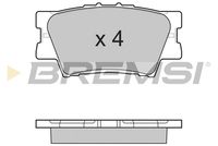 BREMSI BP3252 - Sistema de frenos: AKEBONO<br>Lado de montaje: Eje delantero<br>Altura [mm]: 56<br>Longitud [mm]: 139,1<br>Espesor [mm]: 17,5<br>Número de WVA: 24336<br>