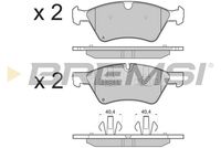 BREMSI BP3279 - Lado de montaje: Eje trasero<br>Espesor [mm]: 18<br>Altura 1 [mm]: 52<br>Altura 2 [mm]: 60<br>Contacto avisador de desgaste: preparado para indicador desgaste<br>Artículo complementario/Información complementaria: sin accesorios<br>Sistema de frenos: Teves<br>Ancho 1 [mm]: 140<br>Ancho 2 [mm]: 141<br>Artículo complementario / información complementaria 2: con clip de émbolo<br>Número de WVA: 23923<br>Número de WVA: 26924<br>