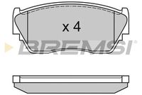 BREMSI BP3125 - Juego de pastillas de freno