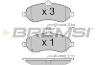 BREMSI BP3283TR - Juego de pastillas de freno