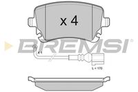 BREMSI BP3140 - Juego de pastillas de freno