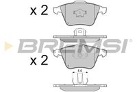 BREMSI BP3301 - Juego de pastillas de freno