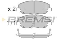 BREMSI BP3313 - Sistema de frenos: MANDO<br>Lado de montaje: Eje trasero<br>Altura [mm]: 41<br>Longitud [mm]: 98,8<br>Espesor [mm]: 15<br>Número de WVA: 23544<br>Número de WVA: 23545<br>Número de WVA: 23543<br>