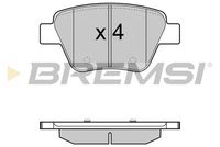 BREMSI BP3429 - Sistema de frenos: LUCAS GIRLING<br>Lado de montaje: Eje trasero<br>Altura [mm]: 56<br>Longitud [mm]: 105,5<br>Espesor [mm]: 17<br>Número de WVA: 23914<br>