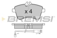 BREMSI BP3172 - Juego de pastillas de freno