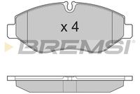 BREMSI BP3324 - Longitud [mm]: 109,6<br>Altura [mm]: 63,6<br>Espesor [mm]: 20,3<br>Sistema de frenos: Brembo<br>Especificación: TRUCK FORMULA<br>Número de WVA: 29123<br>Lado de montaje: Eje trasero<br>