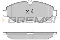 BREMSI BP3324TR - Sistema de frenos: BREMBO<br>Lado de montaje: Eje delantero<br>Altura [mm]: 66,7<br>Longitud [mm]: 163,1<br>Espesor [mm]: 20,9<br>Número de WVA: 29229<br>