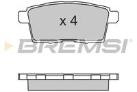 BREMSI BP3333 - Juego de pastillas de freno