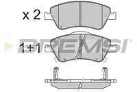 BREMSI BP3340 - Sistema de frenos: BOSCH<br>Lado de montaje: Eje delantero<br>Altura [mm]: 62,5<br>Altura 1 [mm]: 65,3<br>Longitud [mm]: 150,8<br>Longitud 1 [mm]: 150,8<br>Espesor [mm]: 19,5<br>Número de WVA: 24668<br>Número de WVA: 24669<br>