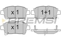 BREMSI BP3201 - Juego de pastillas de freno