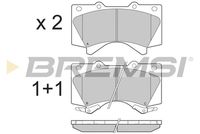 BREMSI BP3381 - Juego de pastillas de freno