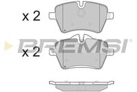 BREMSI BP3247 - Juego de pastillas de freno