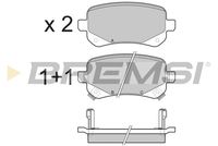 BREMSI BP3397 - Sistema de frenos: BOSCH<br>Lado de montaje: Eje delantero<br>Altura [mm]: 64<br>Longitud [mm]: 146,5<br>Espesor [mm]: 16,5<br>Número de WVA: 24604<br>Número de WVA: 24605<br>