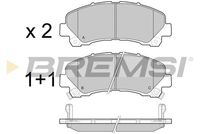 BREMSI BP3442 - Juego de pastillas de freno